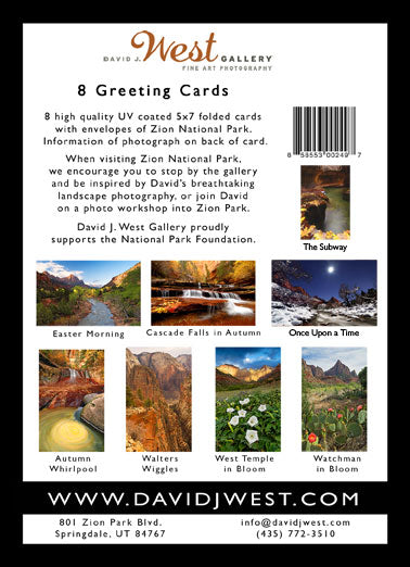 5x7 Boxset of 8 Greeting Cards – David J. West Gallery